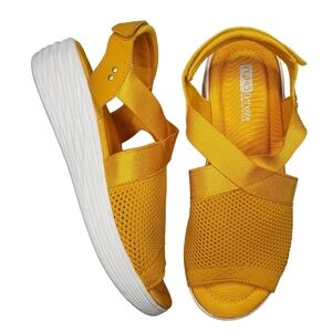 Ryka | Nerissa Marigold Fabric Ortholite Memory Foam Athletic Sandals Women 9.5